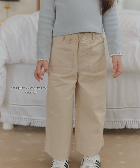 43[予約]melikey cotton wide pants