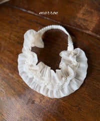 56[予約]marron pearl hair band