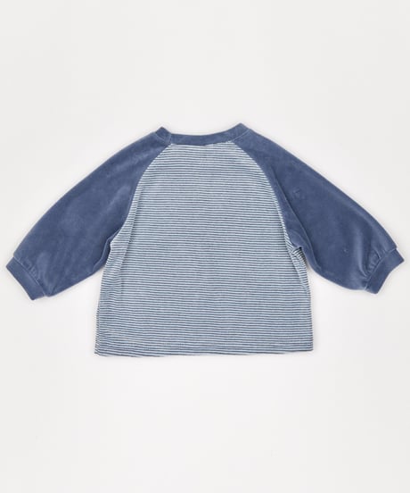 14[予約]送料無料 the beige velvet striped tee