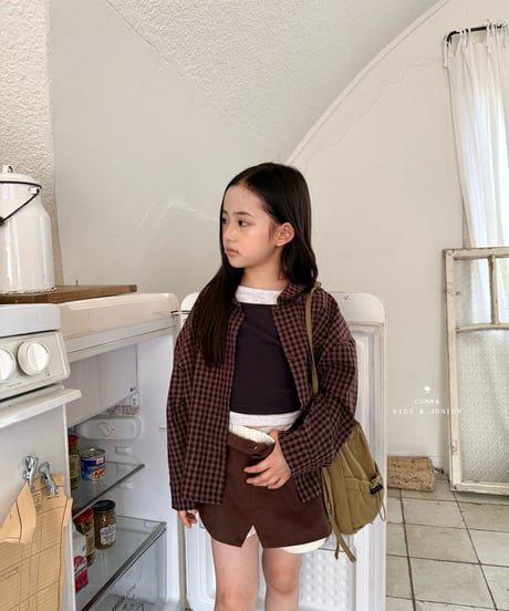 10[予約]COMMA check shirt