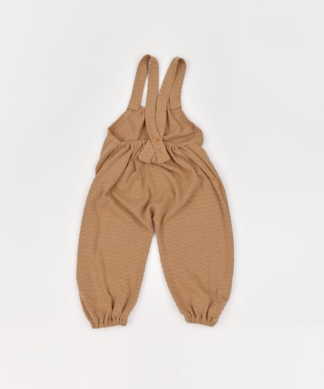 19[予約]送料無料 the beige knit overalls