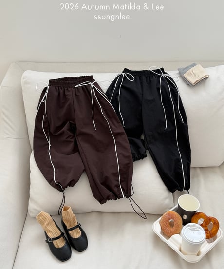 64[予約]matilda&lee side double stripe pants