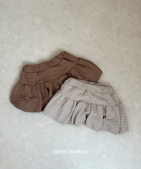 23[予約]mimi market knit balloon skirt