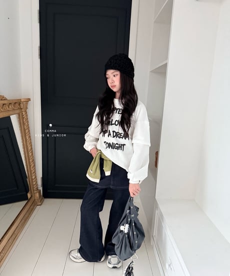 33[予約]COMMA skirt denim pants