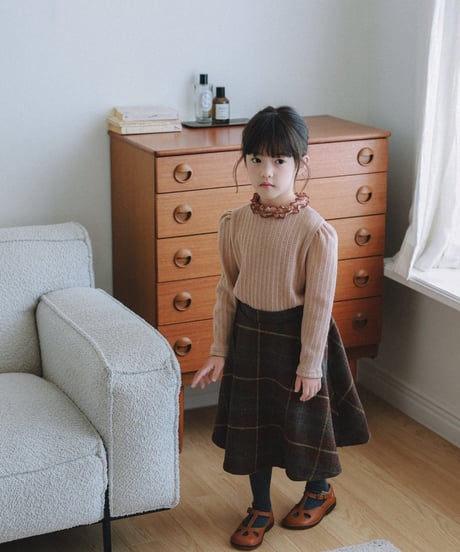 23[予約]mon Atelier celim check skirt