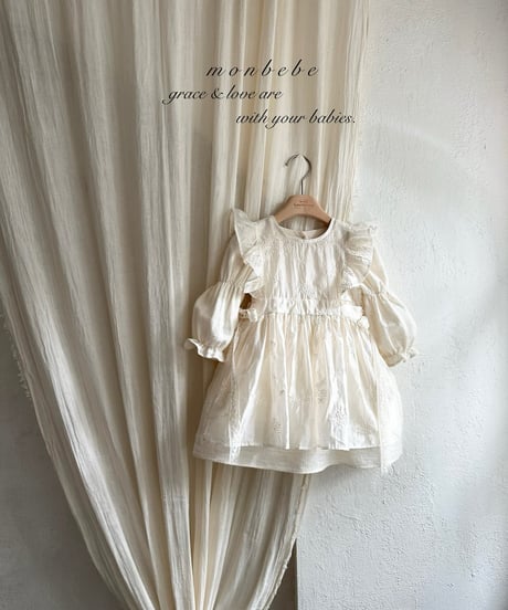 35[予約]monbebe rose lace ops