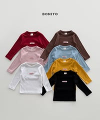 2[予約]bonito color rib tee