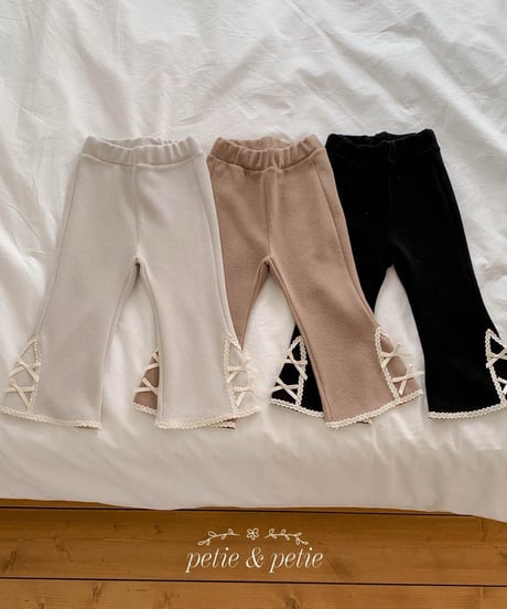 38[予約]petit&petit lael lace trumpet pants