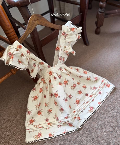 37[予約]marron flower apron