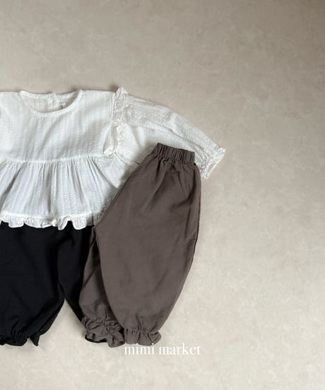 13[予約]mimi market momo frill pants