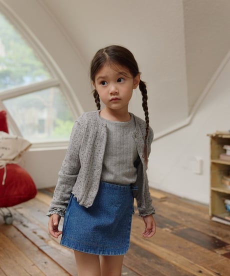 6[予約]mon Atelier eyelet cardigan