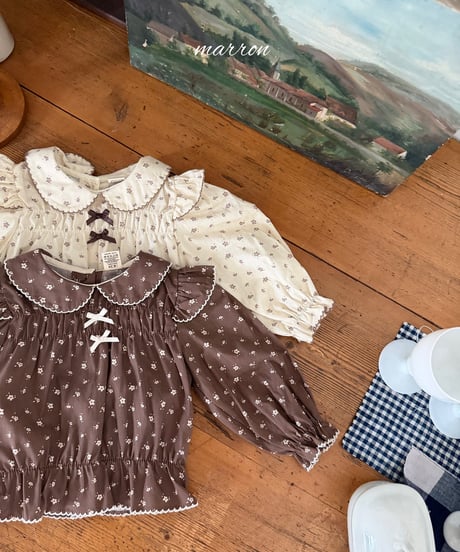 18[予約]marron shine blouse(XS-L)