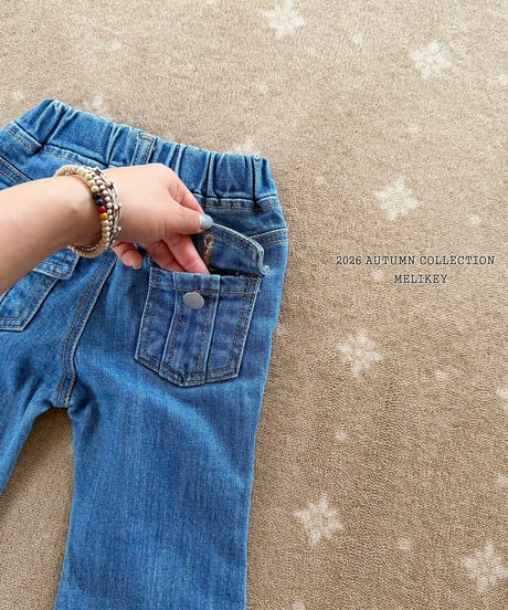 45[予約]melikey pocket bootcut pants
