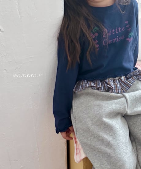 31[予約]poisson check frill pants