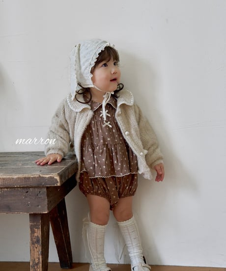 59[予約]marron rabbit bonnet