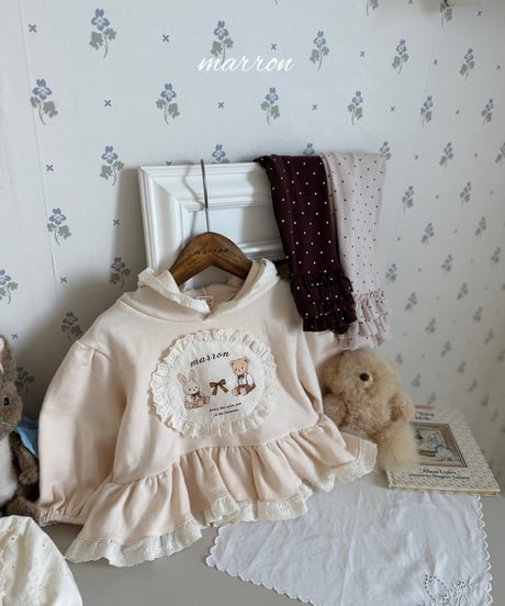 13[予約]marron toto hood shirt(XS-L)