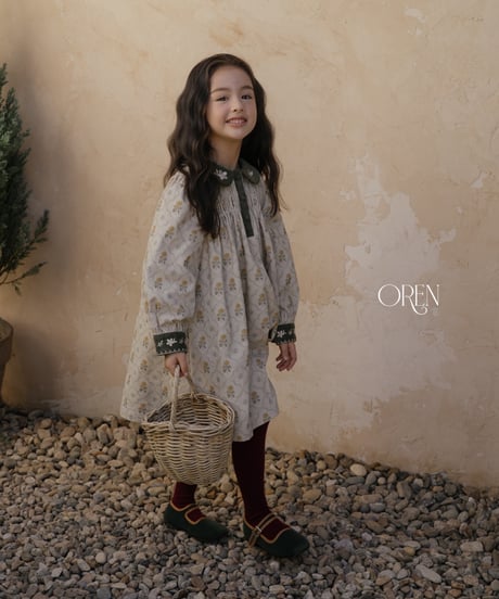 43[予約]OREN camilla color combination dress