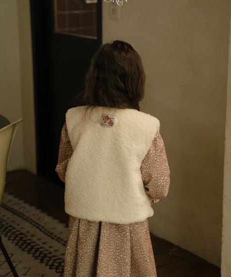 3[予約]OREN lavender bear vest