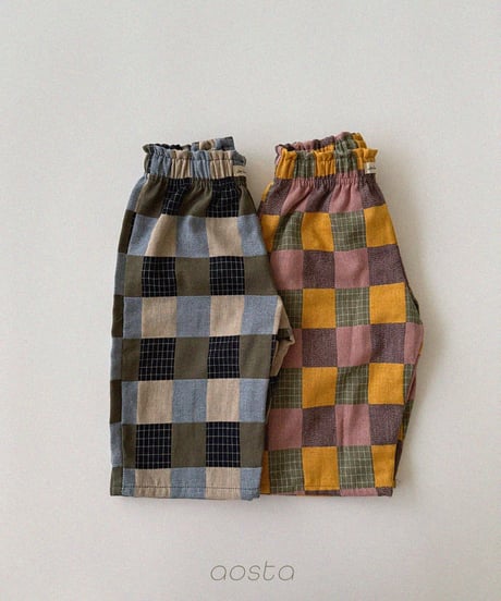 65[予約]Aosta patchwork pants