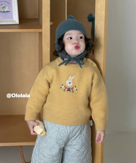 49[予約]ololala bloom rabbit knit