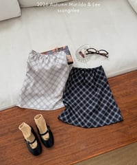 49[予約]matilda&lee check ribbon skirt