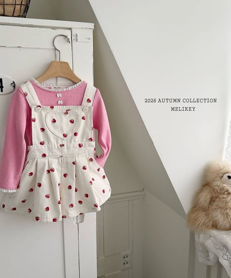 8[予約]melikey ribbon button t