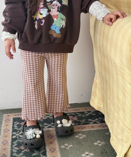 30[予約]poisson elodie check pants