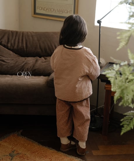 2[予約]OREN breeze check padded jumper