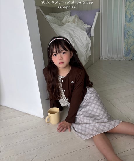82[予約]matilda&lee stripe layered cardigan