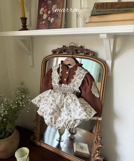 17[予約]marron motif blouse(XS-L)