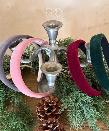 23[予約]OREN velvet hairband