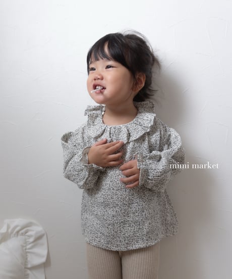 38[予約]mimi market pleated collar blanc