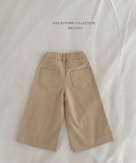 43[予約]melikey cotton wide pants
