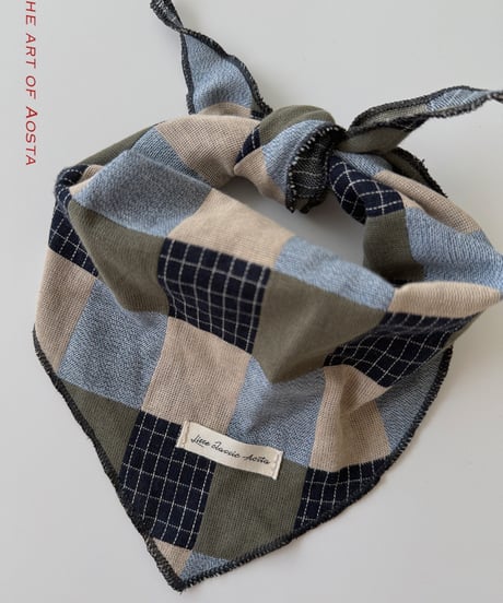 66[予約]Aosta patchwork scarf