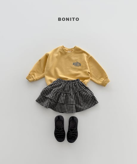 62[予約]bonito check cancan skirt