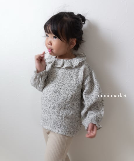 38[予約]mimi market pleated collar blanc