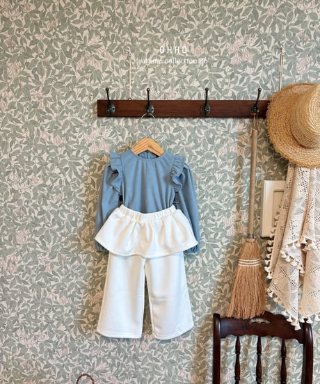 21[予約]ohho soft corduroy blouse