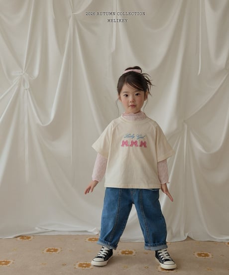 48[予約]melikey frill cut denim pants