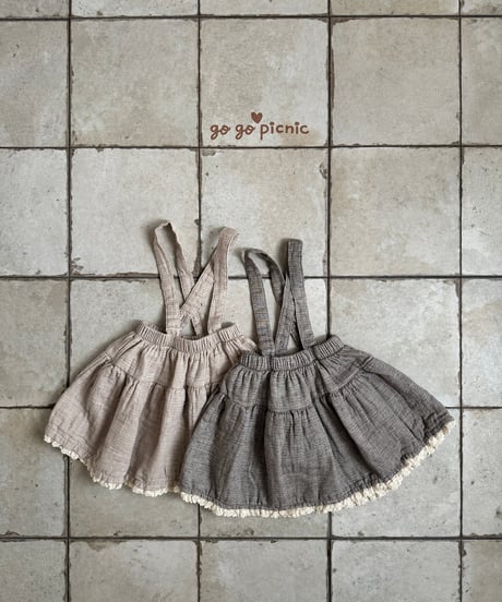 12[予約]go go picnic emily suspender skirt
