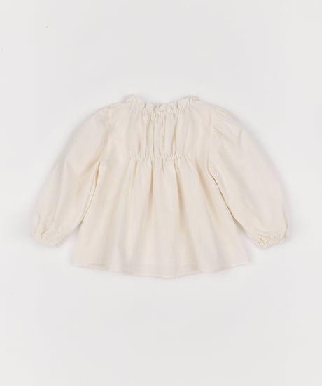 7[予約]送料無料 the beige shirred blouse