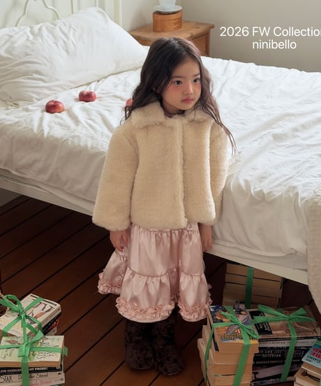 47[予約]ninibello bijou long skirt