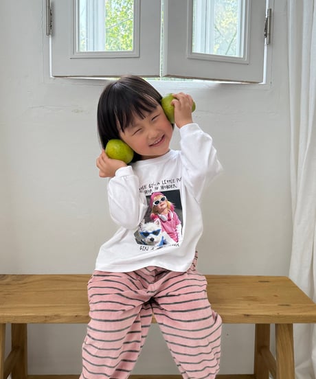 4[予約]nightbebe little girl long sleeve tee