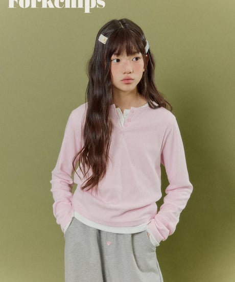 15[予約]FORKCHIPS peach snap t-shirt