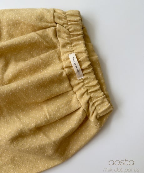 31[予約]Aosta milk dot pants