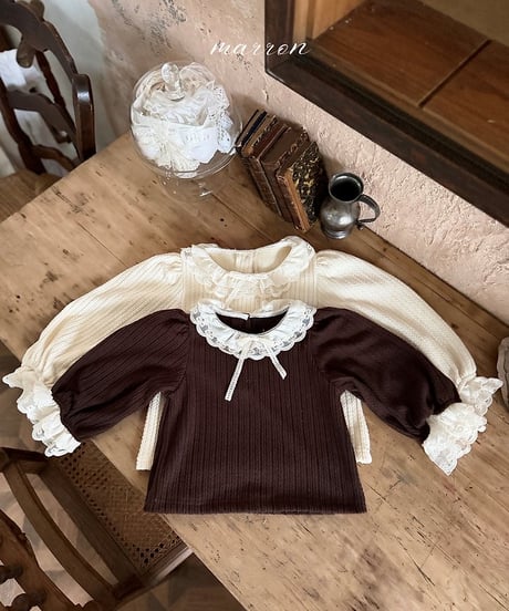 20[予約]marron milk t-shirt(XS-L)