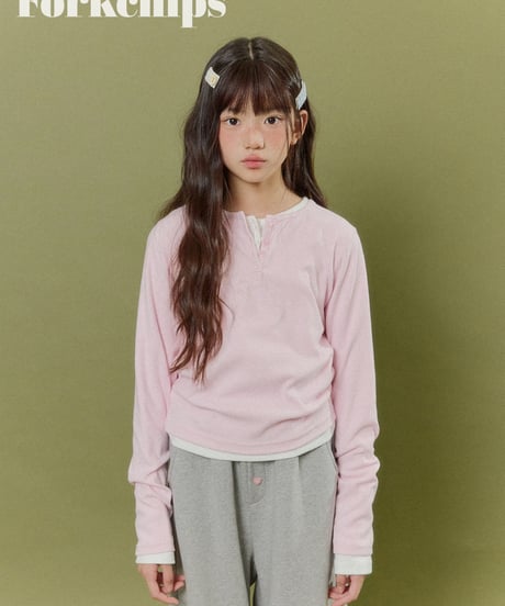 15[予約]FORKCHIPS peach snap t-shirt