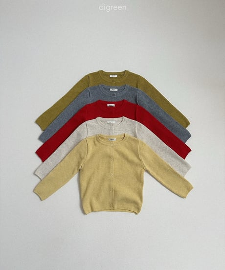 10[予約]digreen olive cardigan