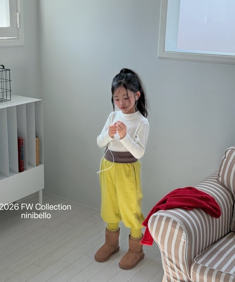5[予約]ninibello powder turtleneck(12m-2XL)