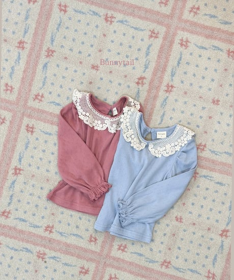 17[予約]bunnytail lace collar t