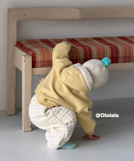 19[予約]ololala little bear fleece hoodie